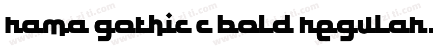 Rama Gothic C Bold Regular字体转换